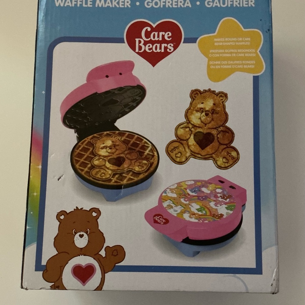 Care Bears Pink Waffle Maker with Heart Design